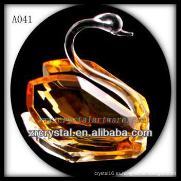 Bonita estatuilla de cristal animal A041-dorado